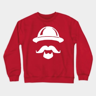 Hat and Moustache Crewneck Sweatshirt